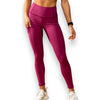 Berry High Waisted Pocket Leggings