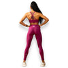 Berry High Waisted Pocket Leggings