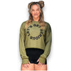 Boyfriend Crop Sweatshirt