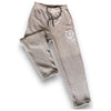 Unisex Grey Ribbed Straight Leg
