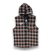 Faith Lumber Jack Plaid Sleeveless Hoodie