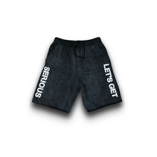  Black Acid Washed Serious Shorts