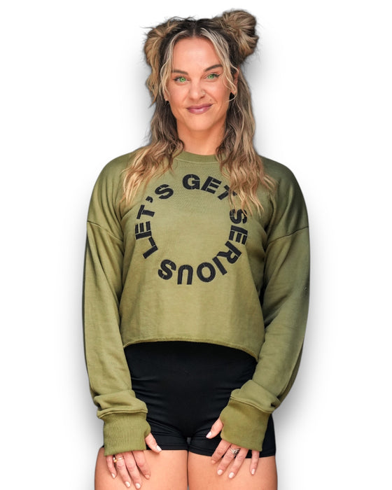 Boyfriend Crop Sweatshirt