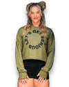 Boyfriend Crop Sweatshirt