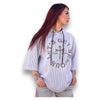 Unisex White Ribbed Ragtop Hoodie