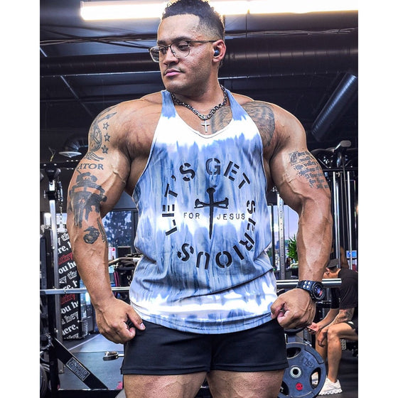 Tie Dye Faith Stringer Tank
