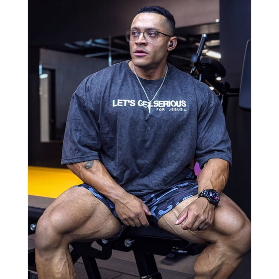 Serious For Jesus Philippians 4:13 Oversized Tee
