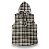 Faith Lumber Jack Plaid Sleeveless Hoodie