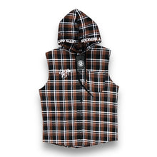  Faith Lumber Jack Plaid Sleeveless Hoodie