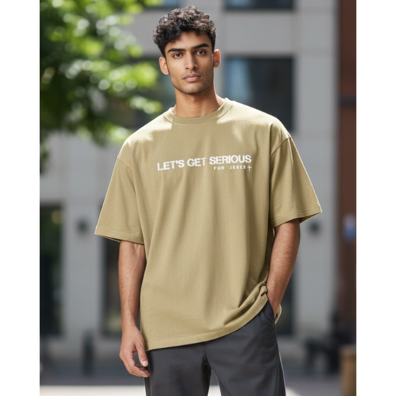 Serious For Jesus 2 Timothy 4:7 Oversized Tee – LGS Activewear