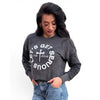 Faith Boyfriend Crop Sweatshirt