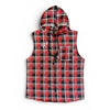 Faith Men's Lumber Jack Plaid Sleeveless Hoodie
