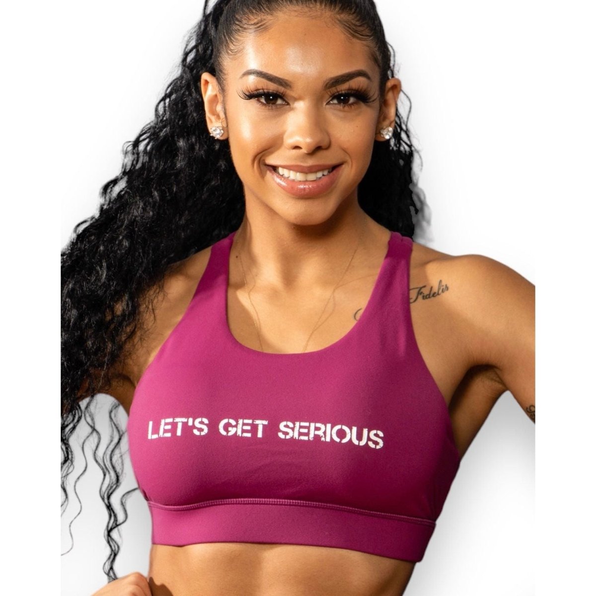 Berry 2 Strap Bra Top at LGS Activewear