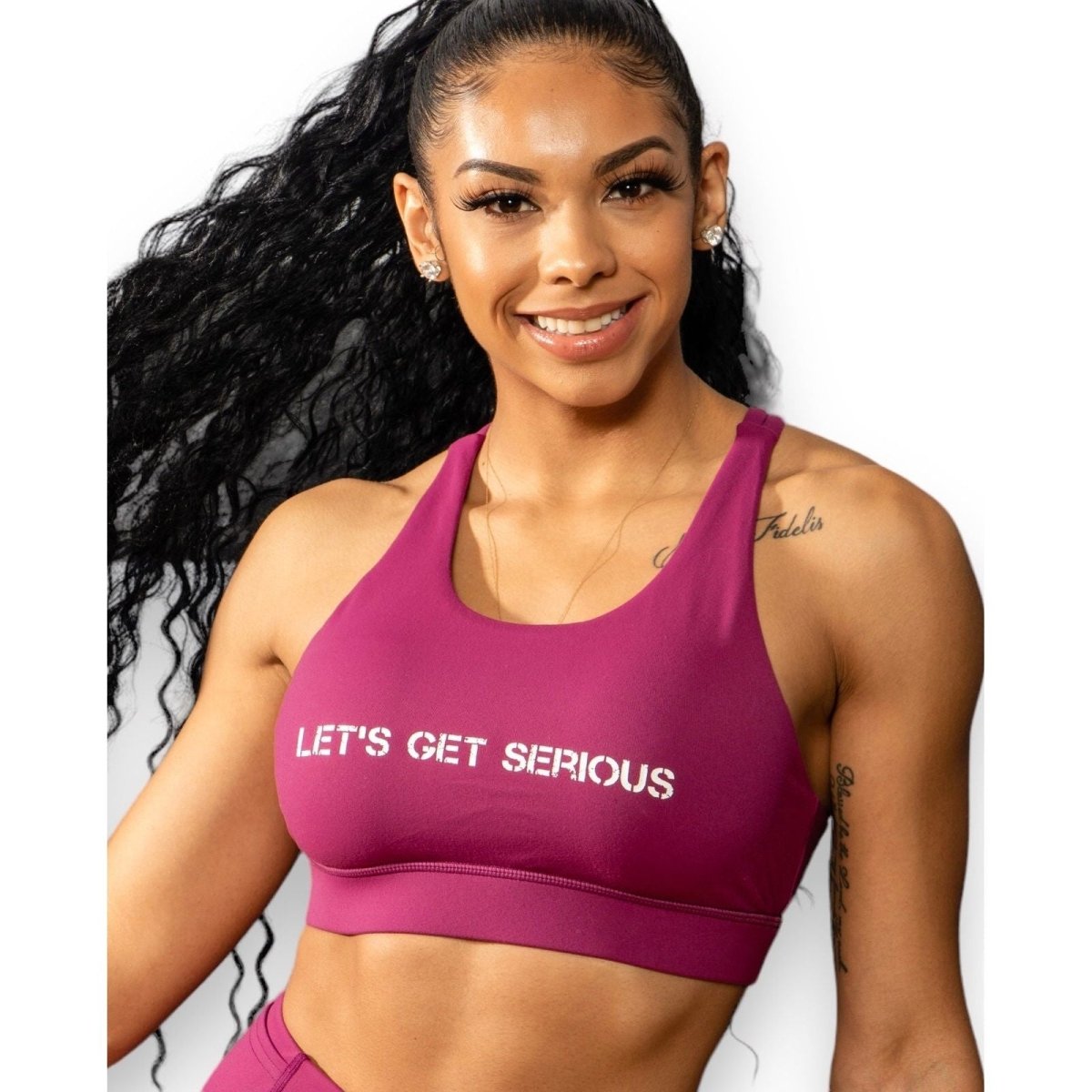 Berry 2 Strap Bra Top at LGS Activewear