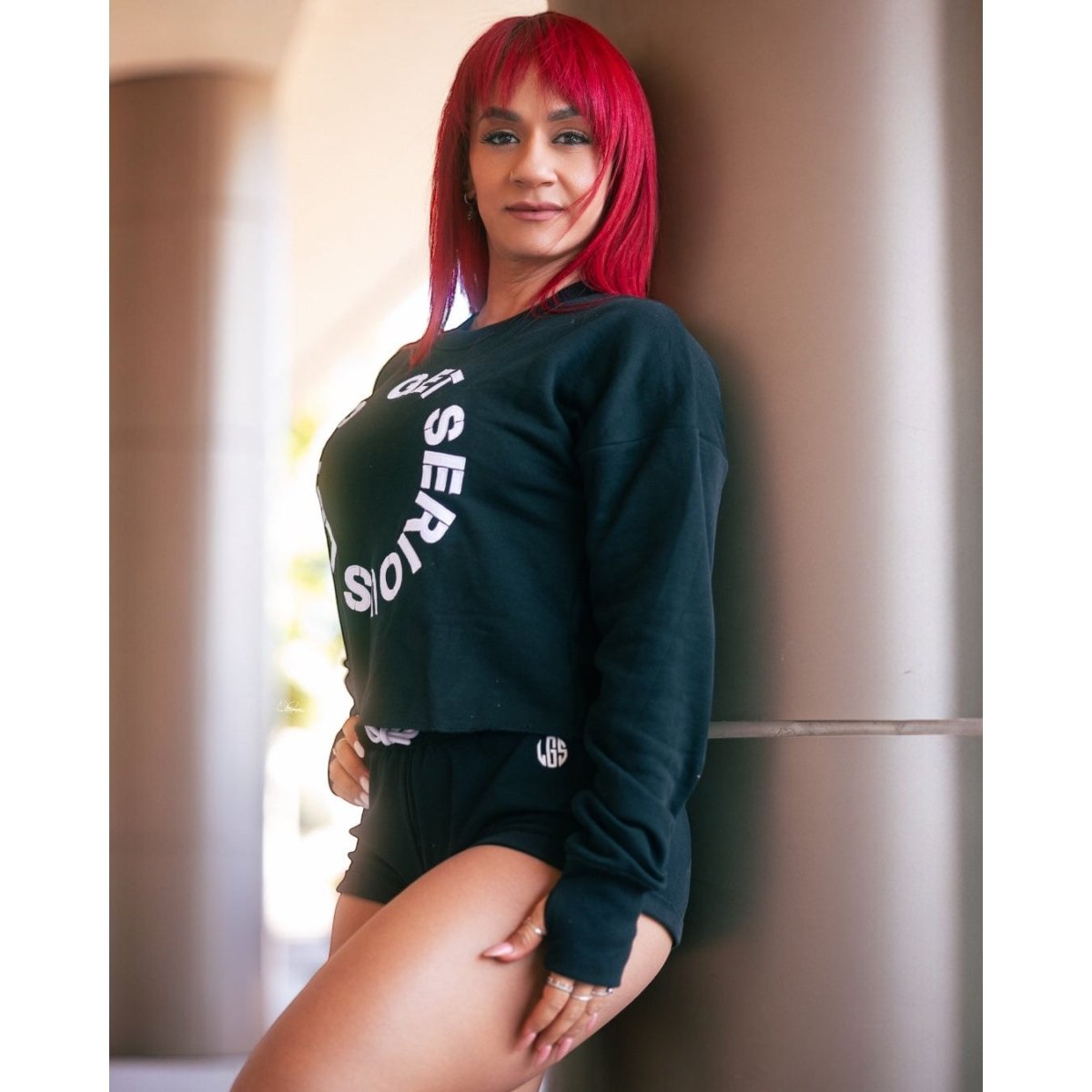 Boyfriend Crop Sweatshirt at LGS Activewear