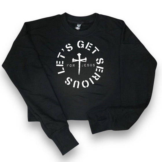 Faith Boyfriend Crop Sweatshirt