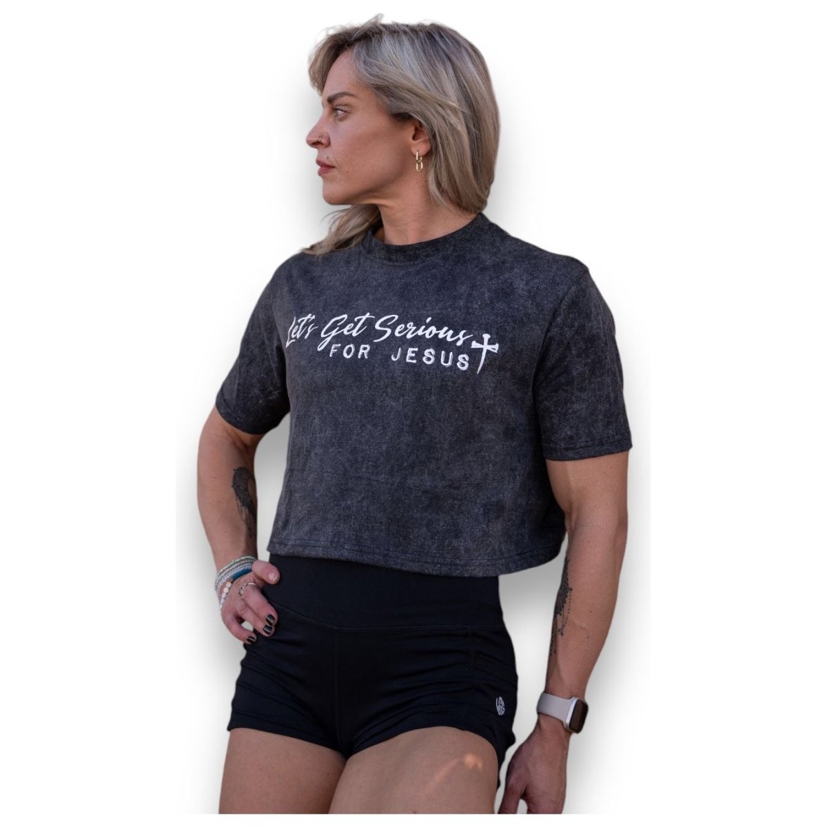 Faith Crop Tee at LGS Activewear
