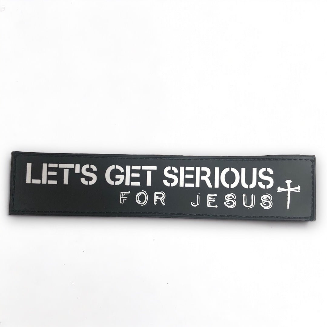 Let's Get Serious For Jesus Velcro Patch at LGS Activewear