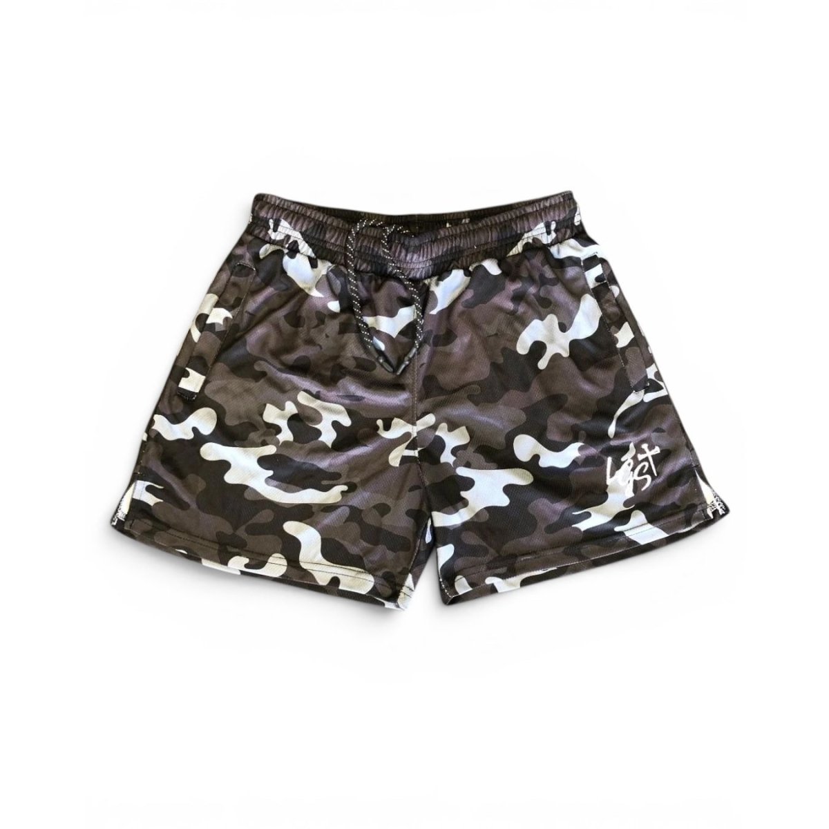 Serious For Jesus Camo Silkie Shorts at LGS Activewear