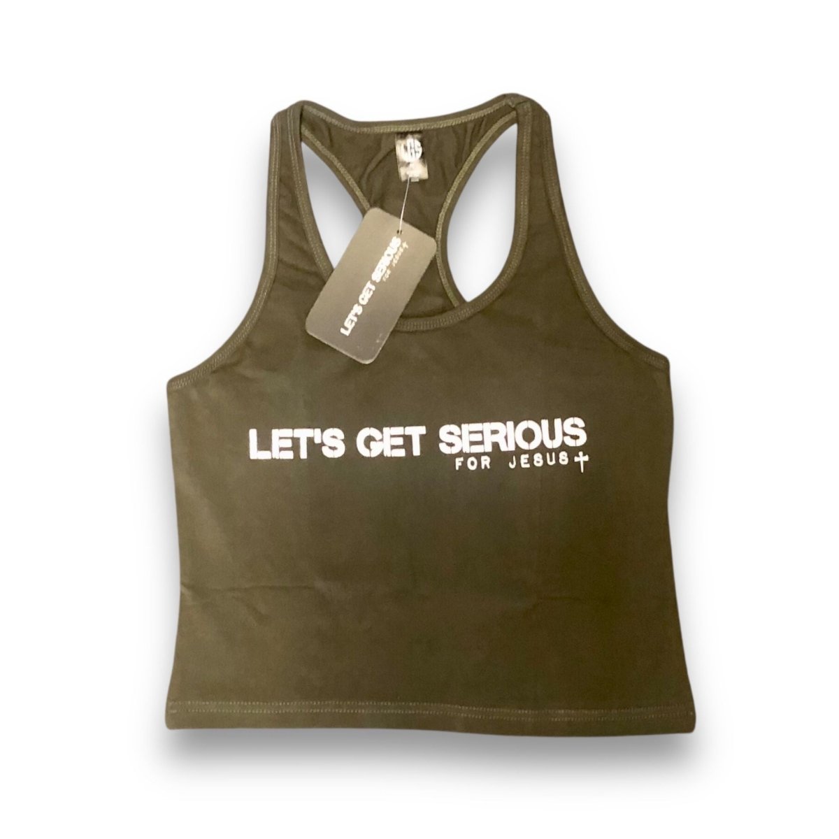 Serious For Jesus Ladies Crop Tank at LGS Activewear