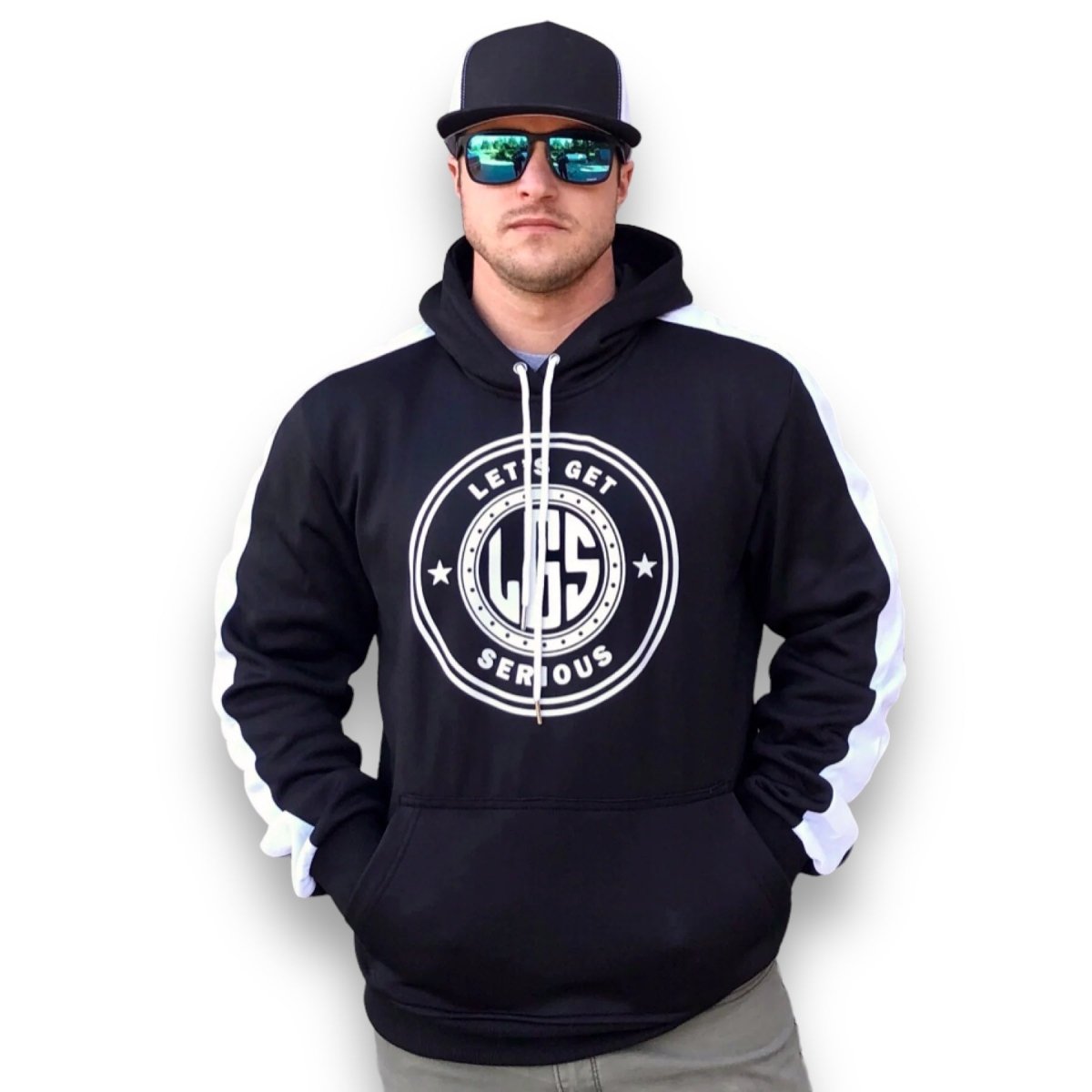 Striped Pullover Hoodie at LGS Activewear