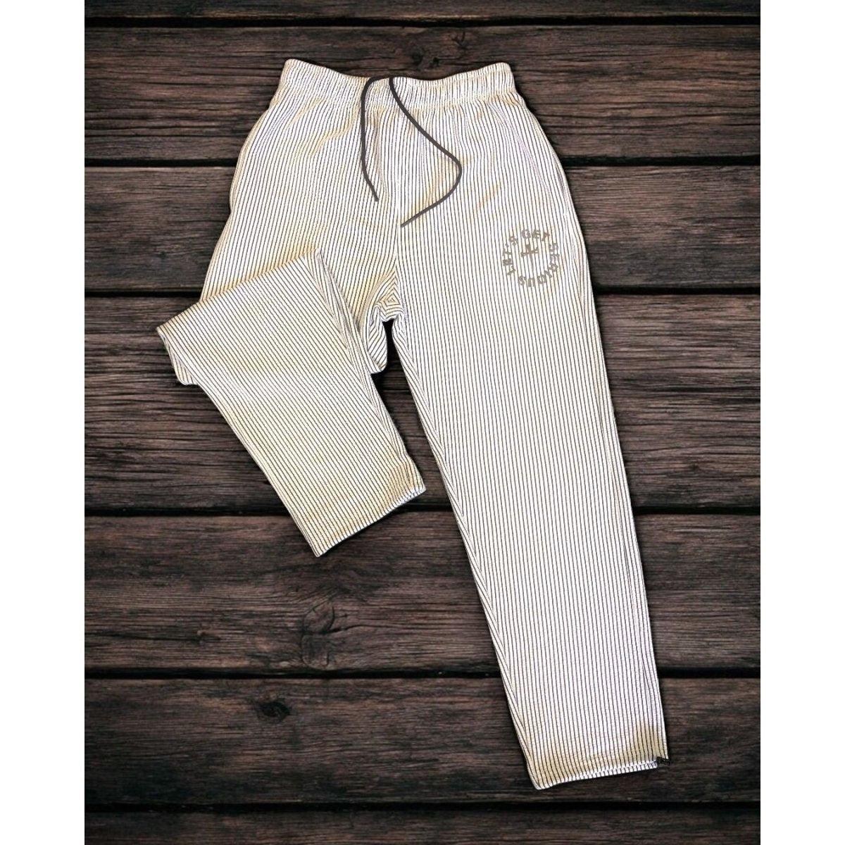 Unisex Ribbed White Straight Leg at LGS Activewear