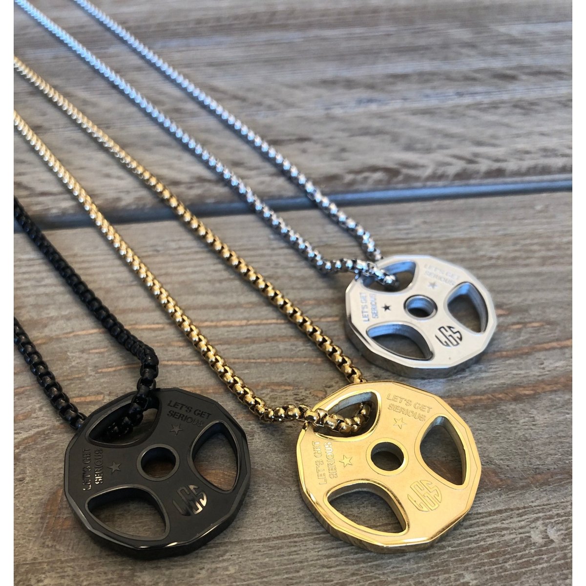 Plate Pendant Necklaces at LGS Activewear